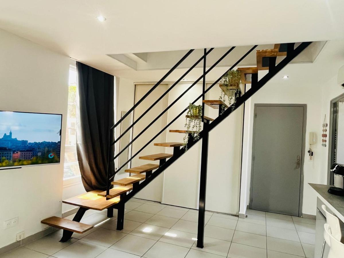Superbe Duplex Design Neuf 2 Chambres, Climatise Tout Confort, Facile D,Acces Stationnement Gratuit مارسيليا المظهر الخارجي الصورة